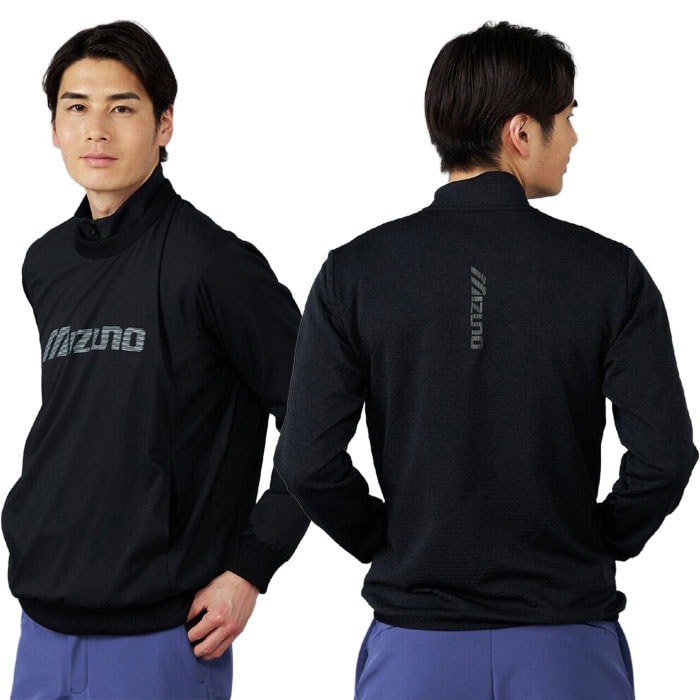 ミズノ ゴルフ 3WAYツインブルゾン2枚組セット（フルジップニット／プルオーバー） E2MHC501 ゴルフウェア メンズ トップス 2025年秋冬モデル mizuno GOLF dショッピング |ミズノ ゴルフ 3WAYツインブルゾン2枚組セット