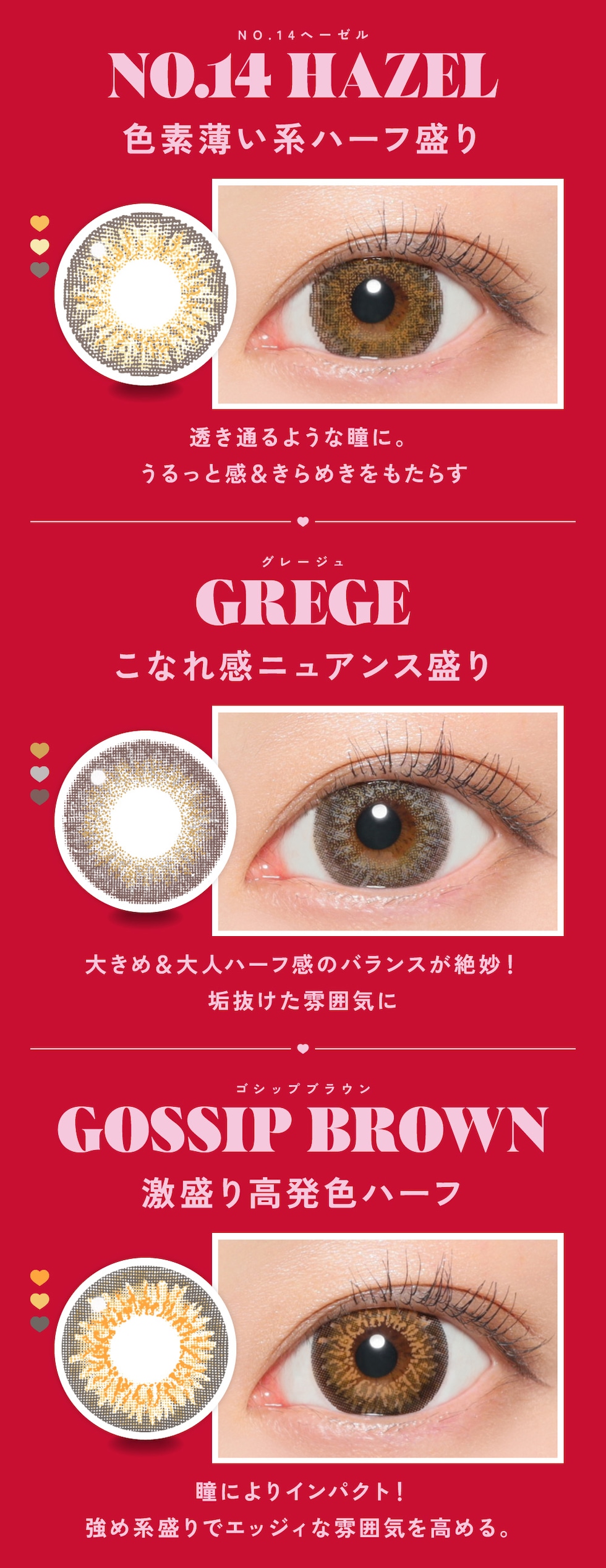 NO.14へーゼル・グレージュ・ゴシップブラウン