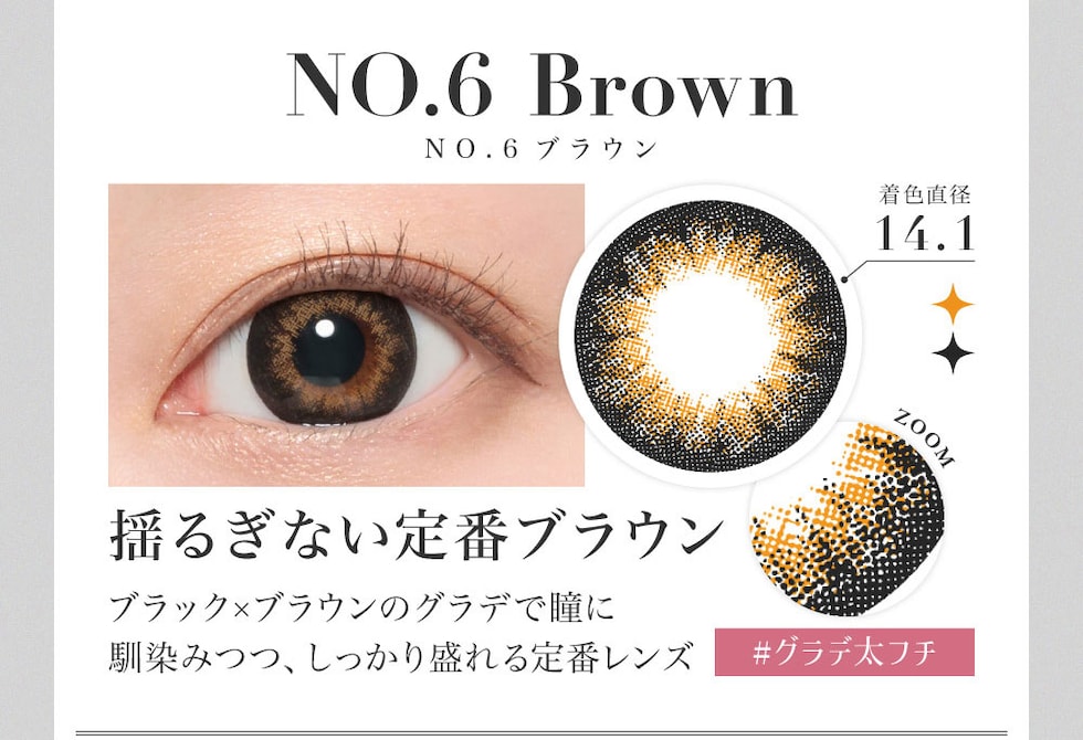 NO.6ブラウンNO.6 Brown