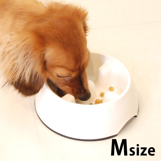 KONOKO コノコ Slowdown Dish ゆっくり食べれる食器 M  猫 フードボウル 犬 ごはん皿 早食い防止 ペット 食器 ネコ イヌ  