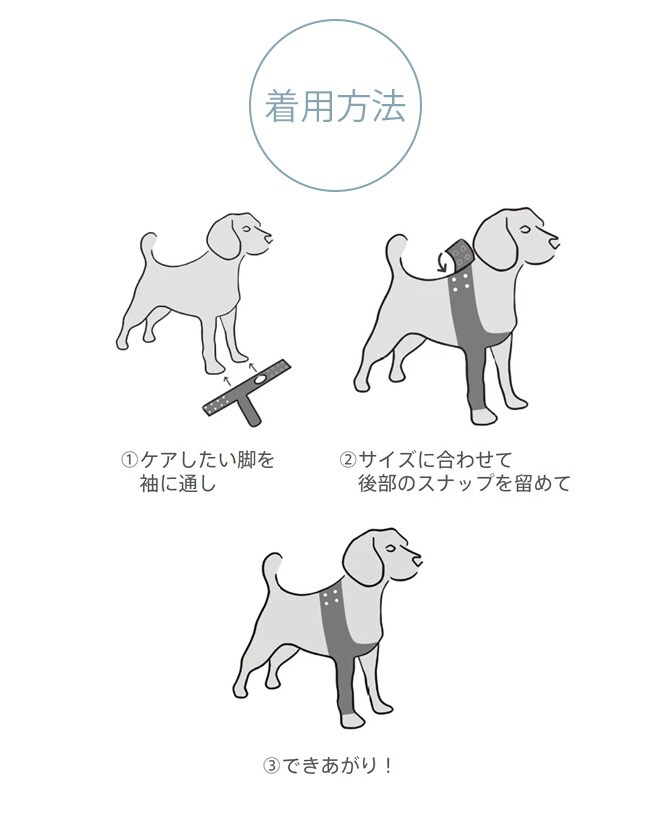 Suitical スーティカル リカバリー・スリーブ S  犬 サポーター 保護服 前脚用 皮膚疾患 エリザベスカラー 犬の服 伸縮  