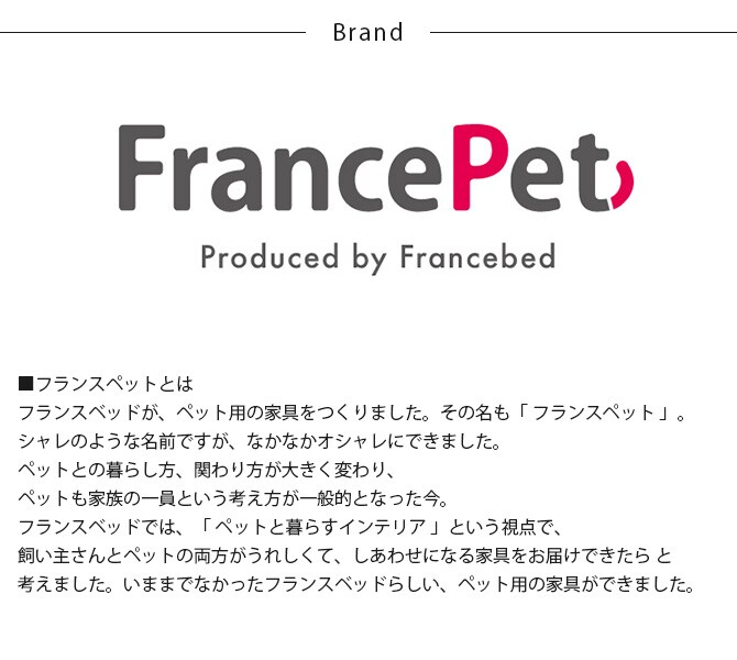 FrancePet フランスペット PE01 ペットステップベンチ  ドッグステップ 犬用 ペット ステップ ベッド 上り下り おしゃれ  