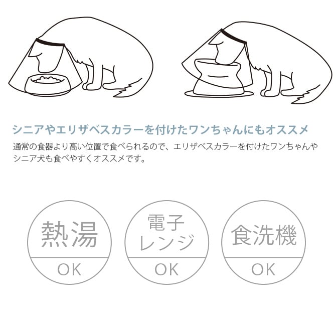 HARIO ハリオ チビプレ ダブル 犬用フードボウル  ペット 食器 皿 ウォーターボール 水入れ 台付き スタンド 高い 浅型 深型 2WAY  