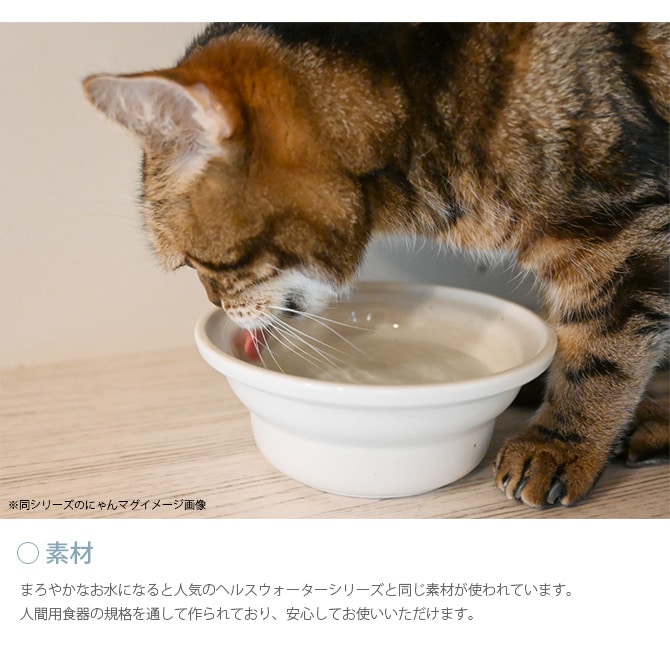 Aukatz オーカッツ ヘルスウォーター フードボウル L  猫用食器 食べこぼし防止 猫 犬 ペット 器 皿 ごはん皿  