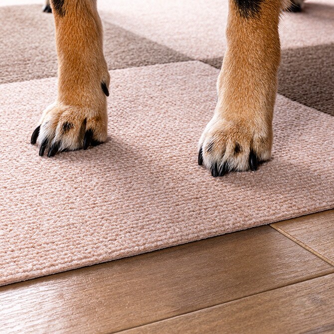 撥水タイルマット 30×30cm 同色8枚入  犬 猫 ペット用 マット 撥水加工 床暖房対応 フロアマット 傷防止 汚れ防止 ずれない  