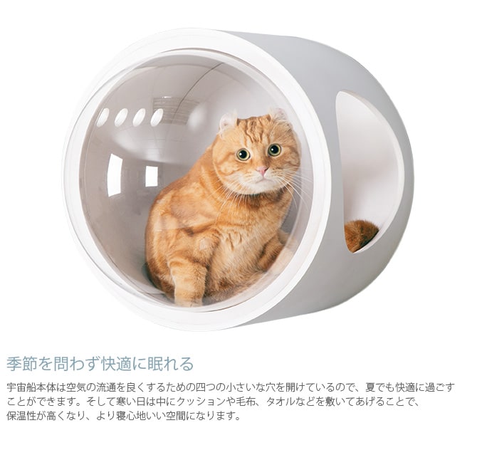 MYZOO マイズー Spaceship Gamma Monotone 宇宙船 ガンマ モノトーン  猫 キャットウォーク キャットステップ ベッド ハウス 壁付け ホワイト ブラック MY ZOO 北欧  