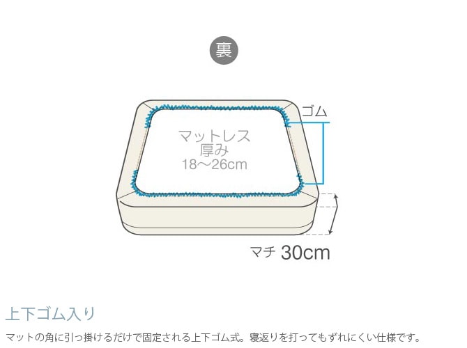 Fab the Home ファブザホーム ボックスシーツ ワイドキング用 ファインコットン Egyptian 