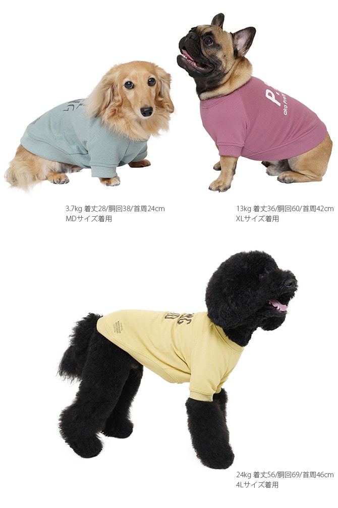 MANDARINE BROTHERS マンダリンブラザーズ MB YOUNG SWEAT MBヤングスウェット XS、S、M、MD  犬用 ドッグウェア スウェット 犬の服 トレーナー かっこいい シンプル ユニセックス メンズライク  