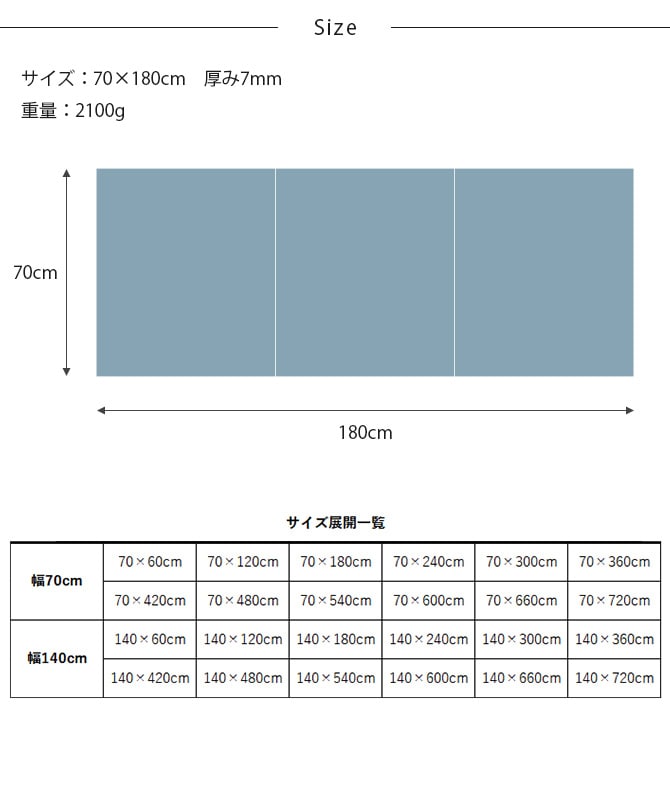 dfang ディパン 引っ掻きに強い防水クッションマット 折りたためる廊下タイプ 70×180cm  大型犬用 マット 防水 クッション性 抗菌 引っかきに強い 折りたたみ カット可能 滑らない 犬用  