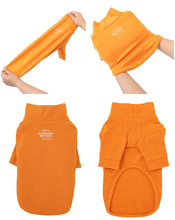 MANDARINE BROTHERS マンダリンブラザーズ スキンタイトウォーム Tシャツ XS、S  犬用 スキンタイト 秋冬 インナー ドッグウェア 犬の服 Tシャツ 防寒 発熱 保温性  