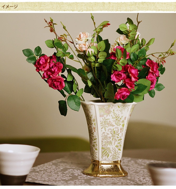 フランス王室風 陶器花瓶 アントワネット S  花瓶 フラワーベース プランター 北欧 おしゃれ 花器 洋風 エントランス  