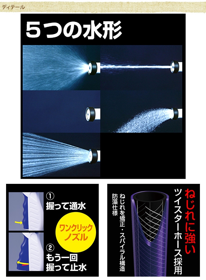 散水ホースリール　BOXYツイスター 20m  庭 散水ホース 収納 簡単 水やり らくらく コンパクト 水撒き ウォータリング 楽しく ガーデニング  