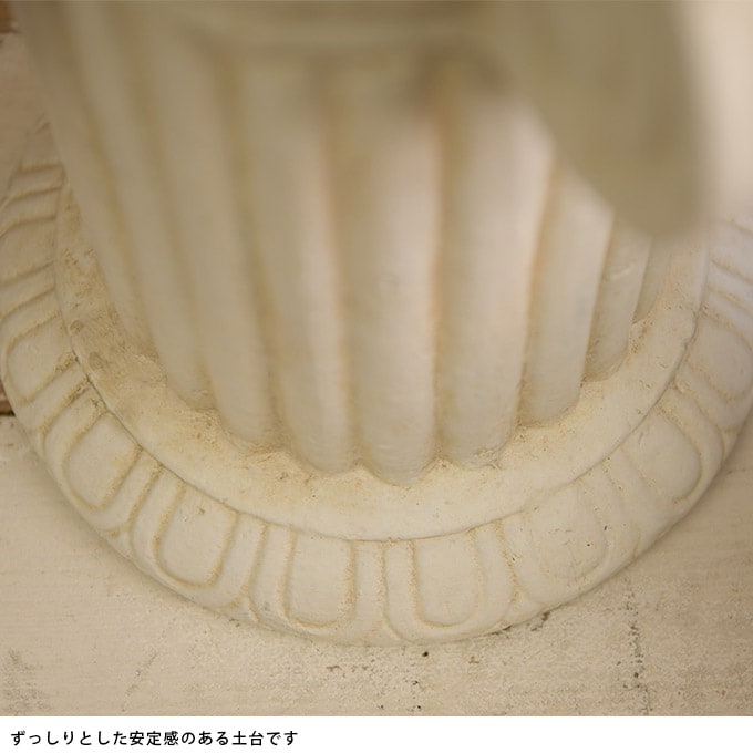 ギリシャ風 フラワースタンド 宮殿コラム C 高さ39cm  花台 アンティーク ガーデニング 雑貨 柱 コラム おしゃれ 庭  