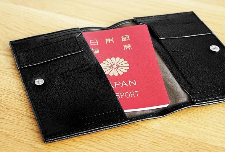 国産PVCレザー通帳ケース パスポートケース「enpas」