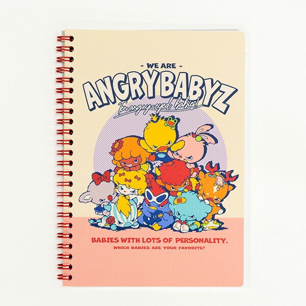AngryBabyz アングリーベイビーズ リングノート 10匹 文具 アンベビ