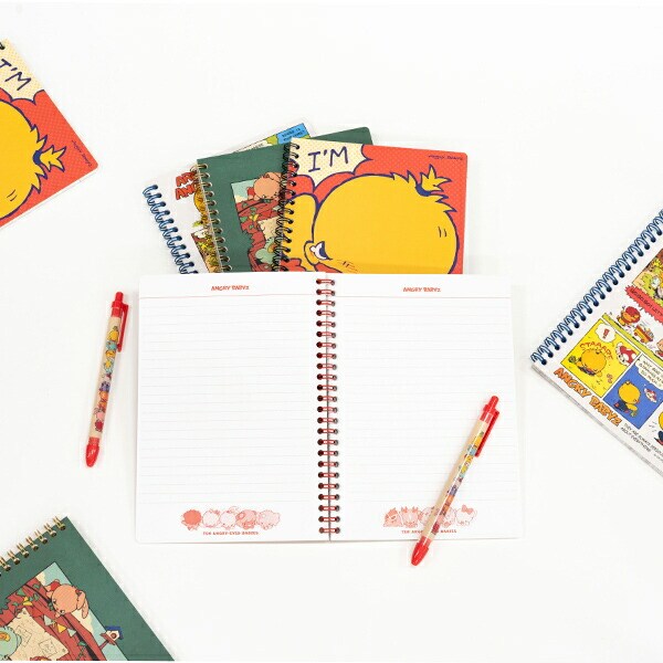 AngryBabyz アングリーベイビーズ リングノート 10匹 文具 アンベビ