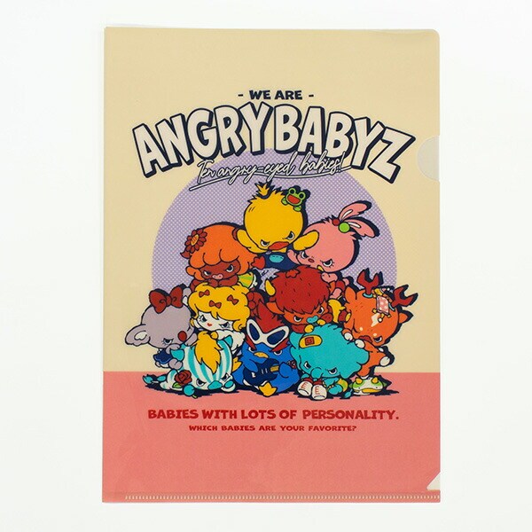 AngryBabyz アングリーベイビーズ クリアファイル 10匹 文具 アンベビ