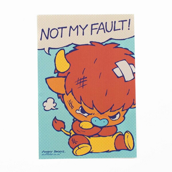 AngryBabyz アングリーベイビーズ 大泣きバフ ポストカード 文具 アンベビ