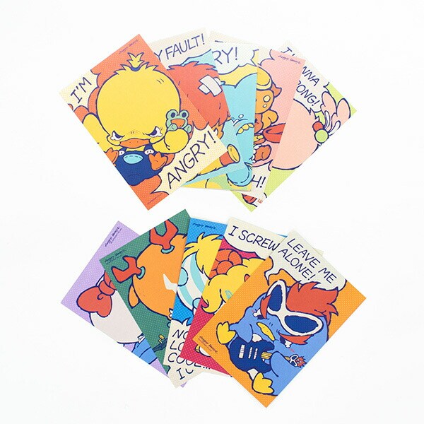 AngryBabyz アングリーベイビーズ 大泣きバフ ポストカード 文具 アンベビ
