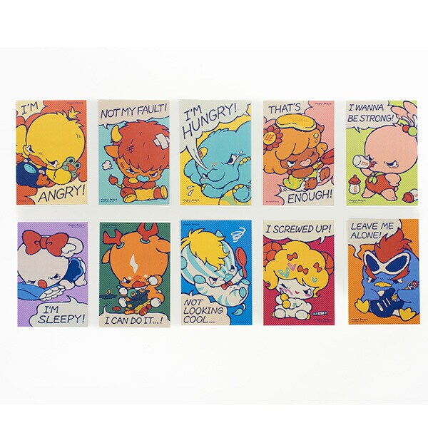 AngryBabyz アングリーベイビーズ 大泣きウィズ ポストカード 文具 アンベビ