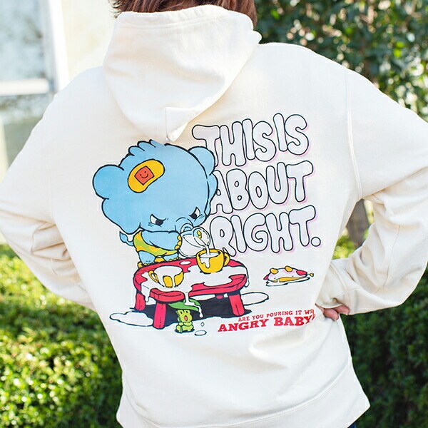 angrybabyz アンベビ パーカー  牛乳 L スウェット アパレル メンズ レディース