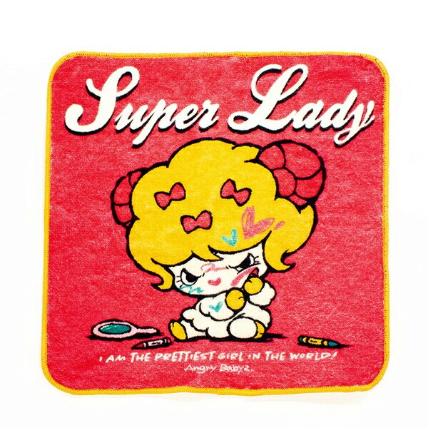 angrybabyz アンベビ ハンカチ スーパーレディ ミニハンカチ タオルハンカチ