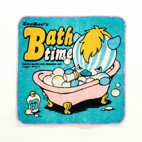 angrybabyz アンベビ ハンカチ お風呂ジービー ミニハンカチ タオルハンカチ