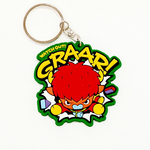 angrybabyz アンベビ ラバーストラップ  バフ キーホルダー