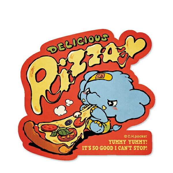 angrybabyz アンベビ ステッカー ピザ シール 文具 デコ カスタム
