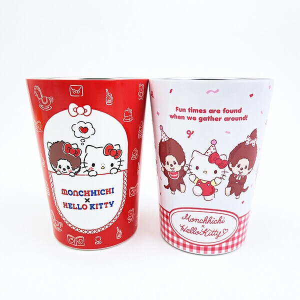 モンチッチ ×サンリオキャラクターズ 2WAY真空二重タンブラー(M) パーティー コップ ランチ Sanrio