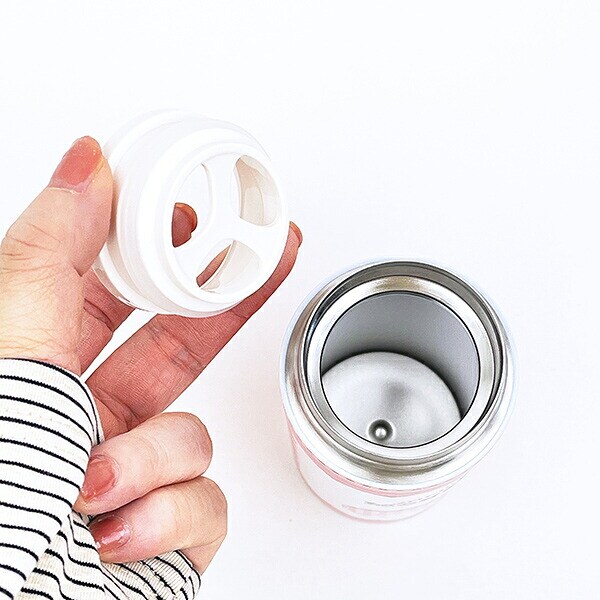 モンチッチ ステンレスボトル(300ml)  ギンガムチェック (おかお) 水筒 ランチ