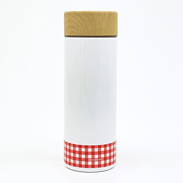 モンチッチ ステンレスボトル(300ml)  ギンガムチェック (おすわり) 水筒 ランチ