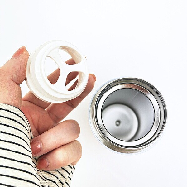 モンチッチ ステンレスボトル(300ml)  ギンガムチェック (おすわり) 水筒 ランチ