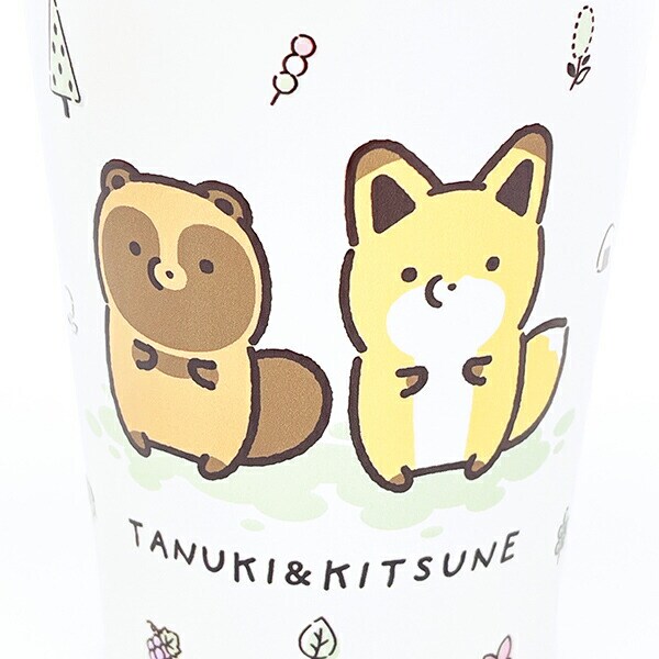 タヌキとキツネ 2WAY真空二重タンブラー (450ml) (アイコン) コップ ランチ