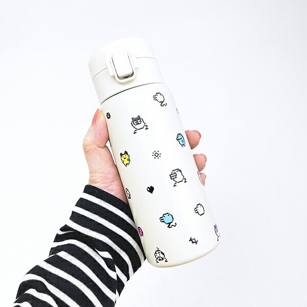 たまごっち ステンレスワンプッシュボトル (350ml) ドット 水筒 ランチ