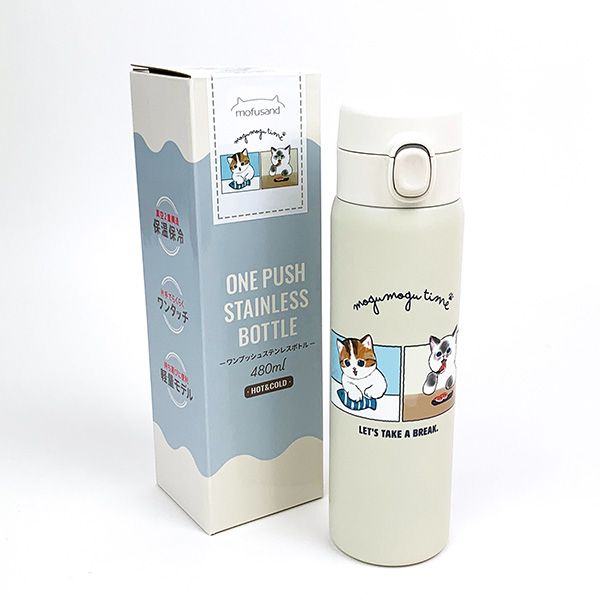 dショッピング |mofusand ステンレスワンプッシュボトル 480ml すし