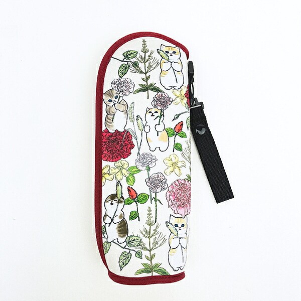 モフサンド ×日比谷花壇 ソフトボトルケース カーネーション mofusand