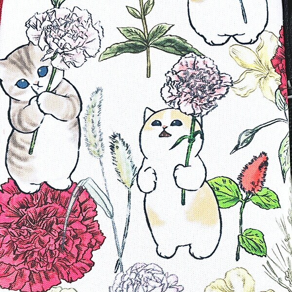 モフサンド ×日比谷花壇 ソフトボトルケース カーネーション mofusand