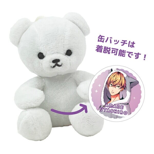 雅楽代アマネ 缶バッチベア ウタシロ