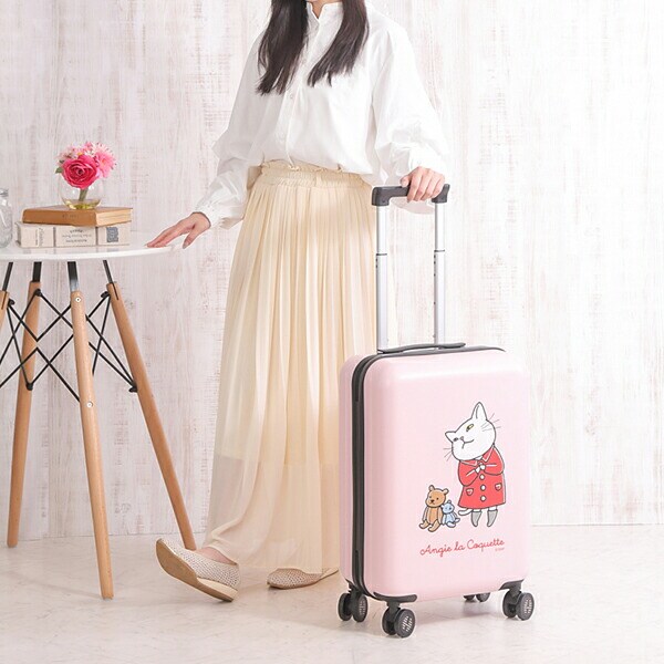アンジー・ラ・コケット☆麗しのアンジー スーツケース キャリーケース S ピンク 機内持ち込み 軽量 40.5L