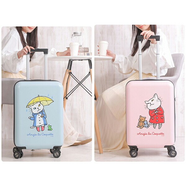 アンジー・ラ・コケット☆麗しのアンジー スーツケース キャリーケース S ピンク 機内持ち込み 軽量 40.5L