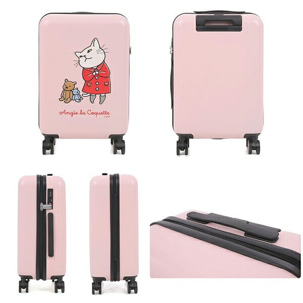 アンジー・ラ・コケット☆麗しのアンジー スーツケース キャリーケース S ピンク 機内持ち込み 軽量 40.5L