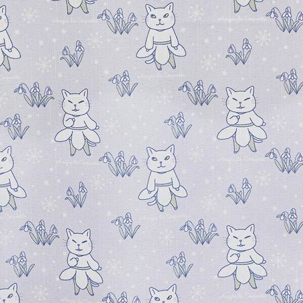 アンジー・ラ・コケット☆麗しのアンジー カフェカーテン アンジーとスノードロップ インテリア 90cm×100cm