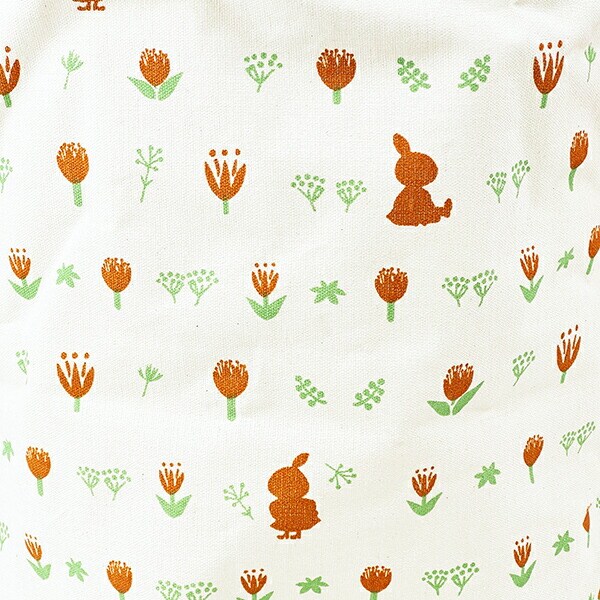 ムーミン リトルミイ チューリップ  ラウンドバスケット (ホワイト)