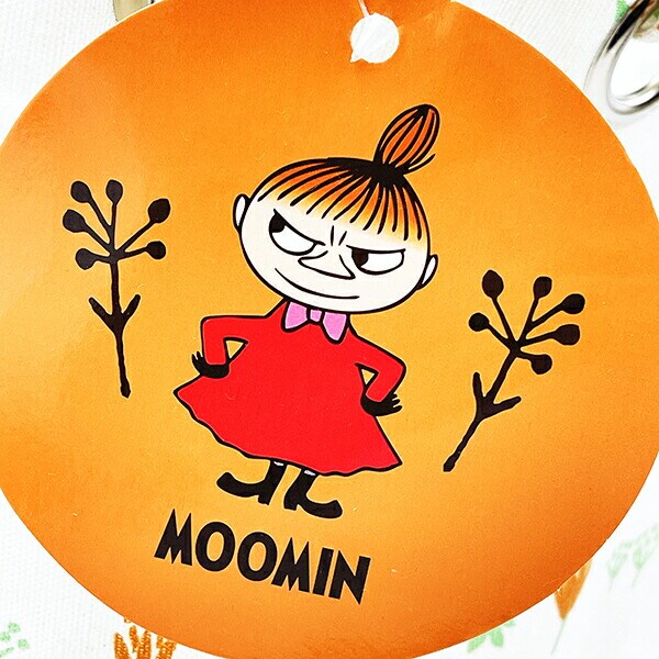 ムーミン リトルミイ チューリップ  ラウンドバスケット (ホワイト)