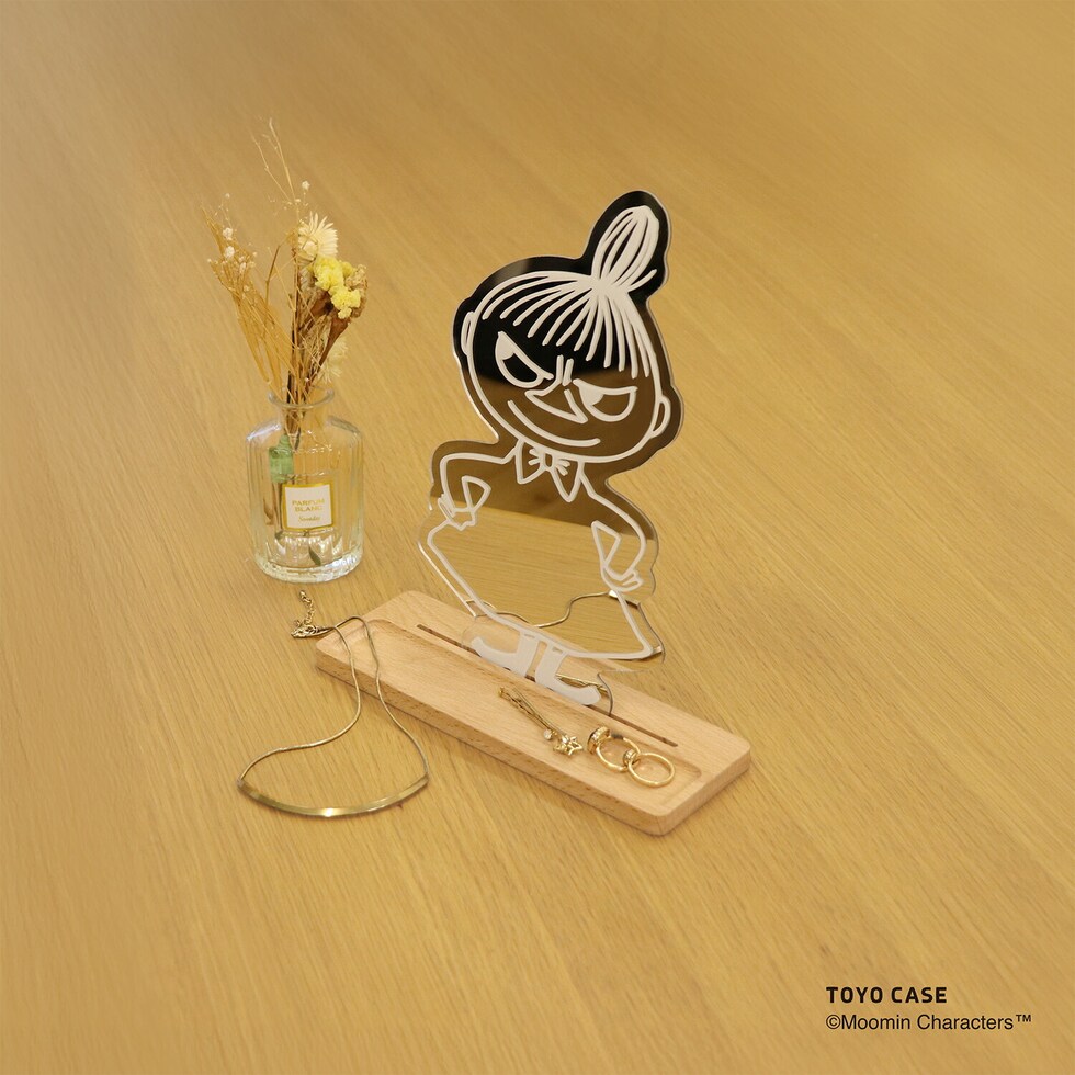 ムーミン リトルミィ ダイカットスタンドミラー 鏡 MOOMIN