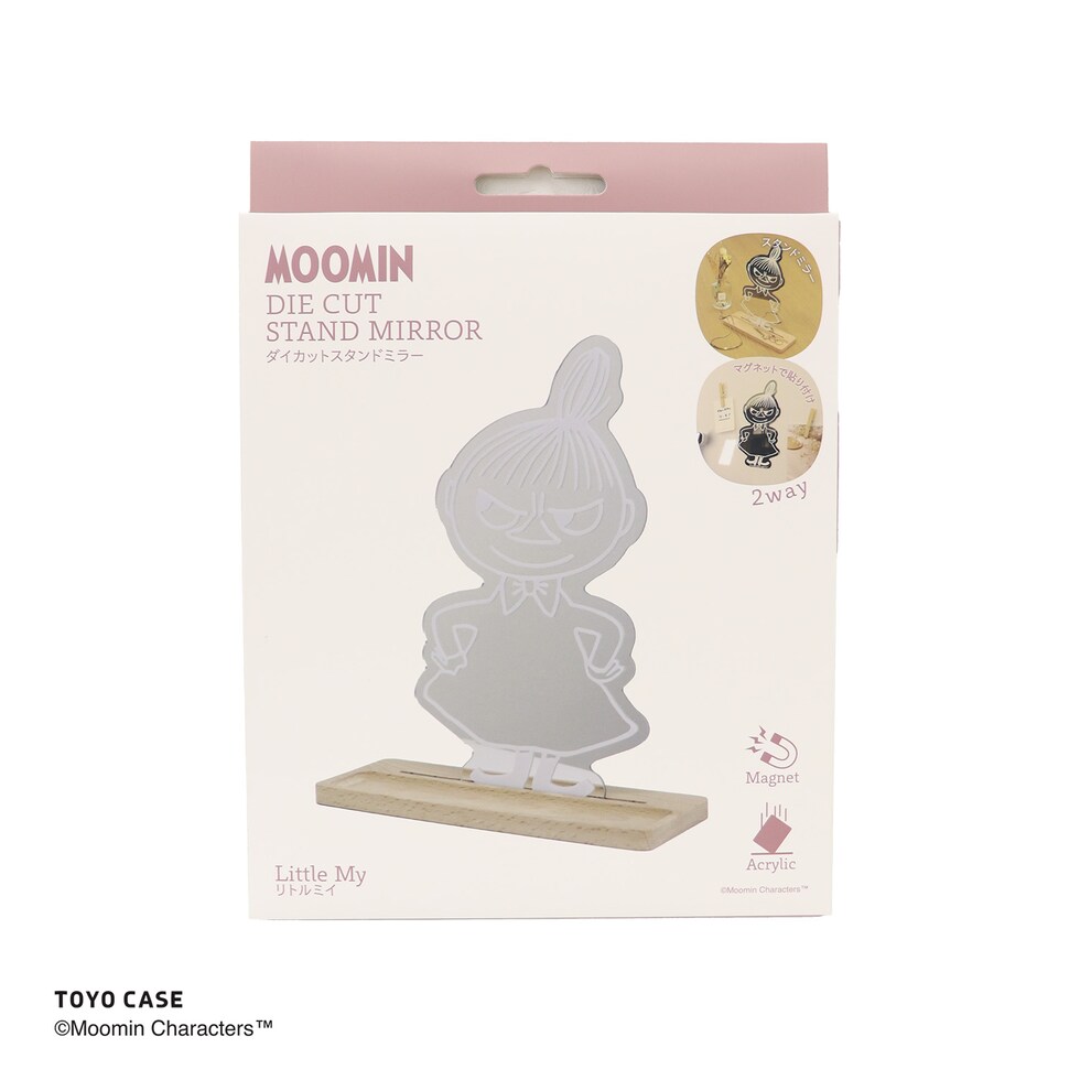 ムーミン リトルミィ ダイカットスタンドミラー 鏡 MOOMIN
