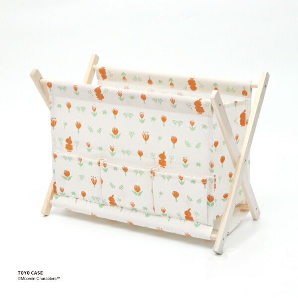ムーミン リビングバスケット (ホワイト) チューリップ MOOMIN