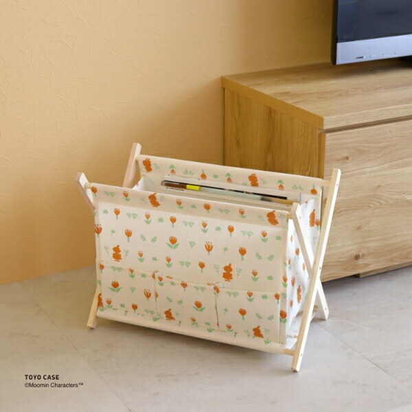 ムーミン リビングバスケット (ホワイト) チューリップ MOOMIN