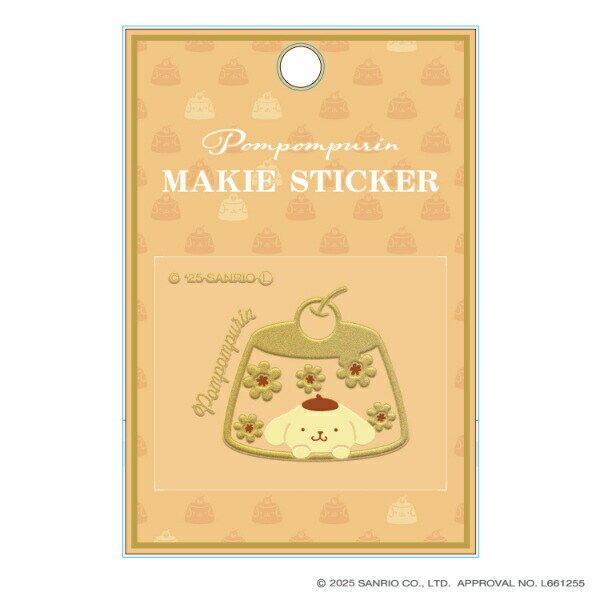 サンリオ ポムポムプリン 蒔絵シール ステッカー  Sanrio